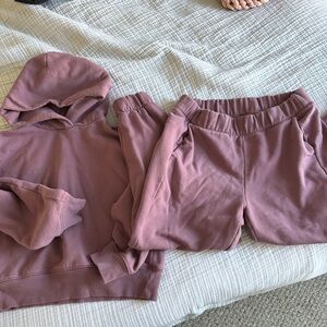 Mauve Hoodie and sweatpants  Set